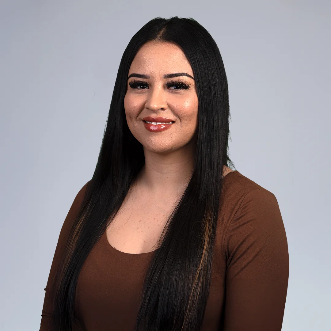 Woman with long black hair